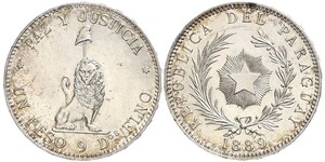 1 Peso Paraguay (1811 - ) Silber 