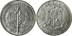 1 Peso Philippinen Silber 
