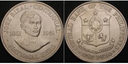 1 Peso Philippinen Silber 
