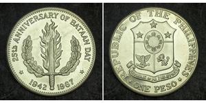 1 Peso Philippinen Silber 