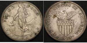 1 Peso Philippinen Silber 