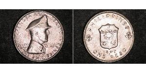 1 Peso Philippinen Silber Douglas MacArthur (1880 - 1964) 