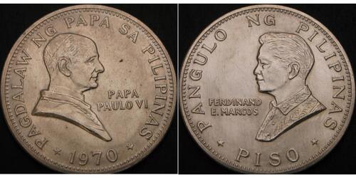 1 Peso Philippinen Silber 