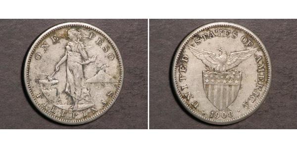 1 Peso Philippinen Silber 