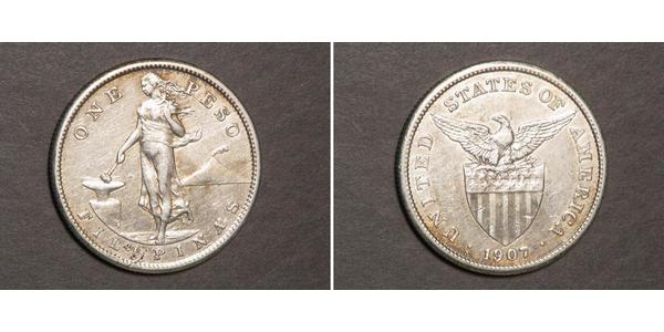 1 Peso Philippinen Silber 