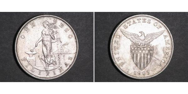 1 Peso Philippinen Silber 