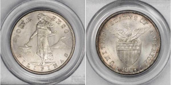 1 Peso Philippinen Silber 