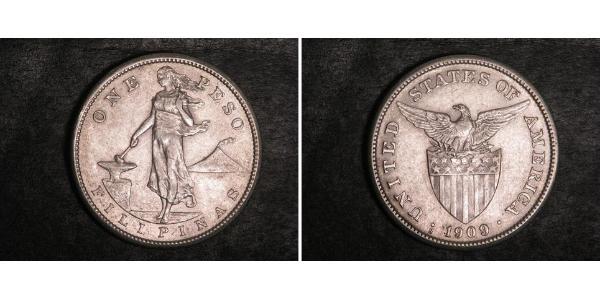 1 Peso Philippinen Silber 