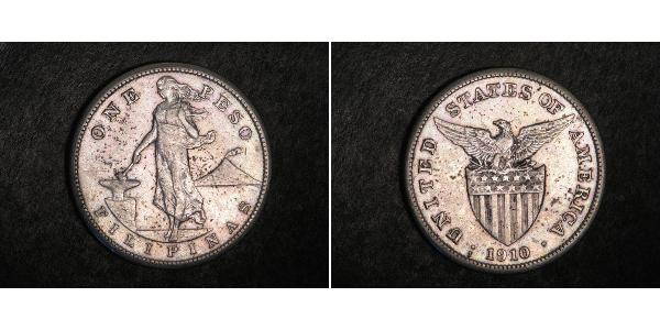 1 Peso Philippinen Silber 