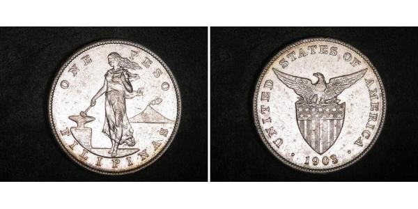1 Peso Philippinen Silber 