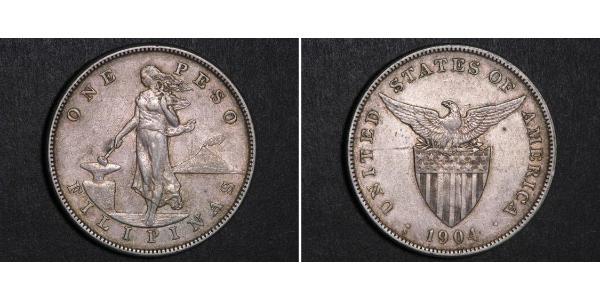 1 Peso Philippinen Silber 