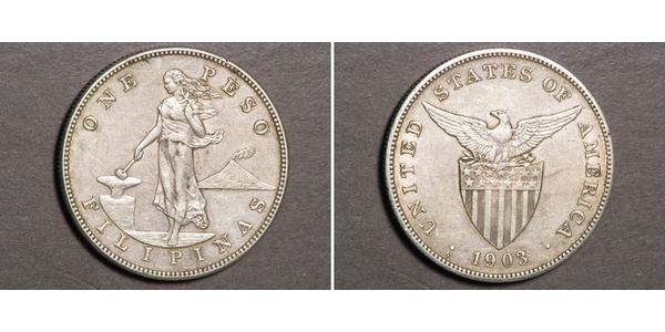 1 Peso Philippinen Silber 
