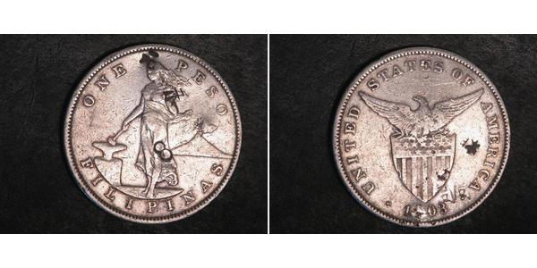 1 Peso Philippinen Silber 