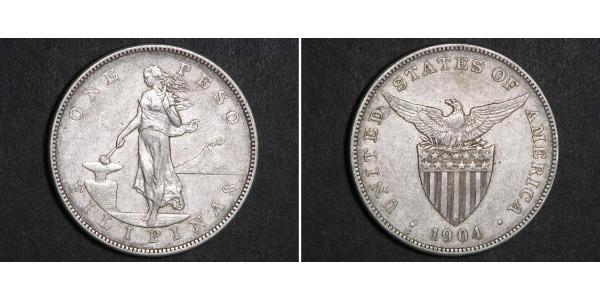 1 Peso Philippinen Silber 