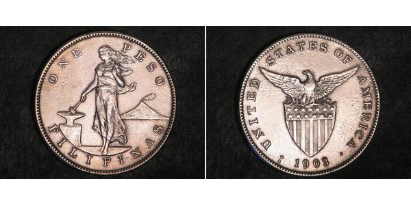 1 Peso Philippinen Silber 