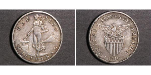 1 Peso Philippinen Silber 
