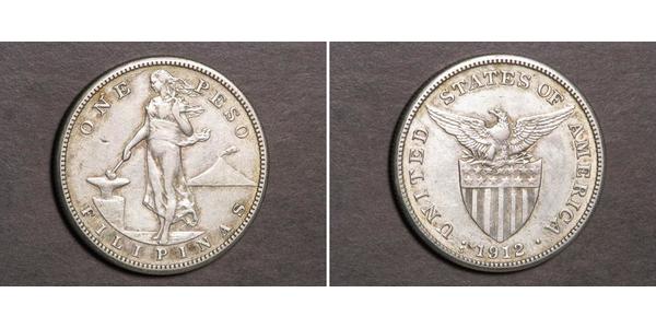 1 Peso Philippinen Silber 