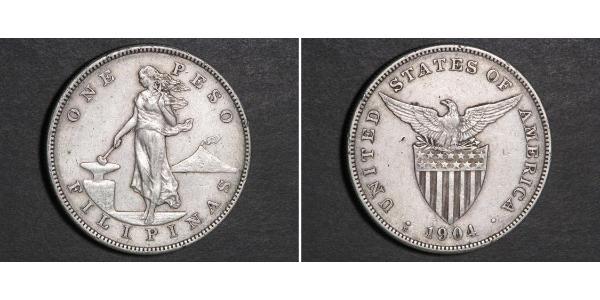 1 Peso Philippinen Silber 