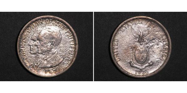 1 Peso Philippinen Silber 