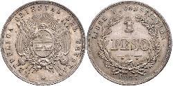 1 Peso Uruguay Silber 
