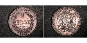 1 Peso Uruguay Silber 