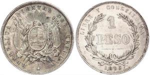 1 Peso Uruguay Silber 