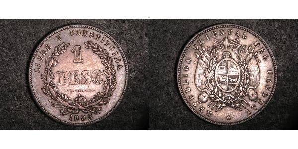 1 Peso Uruguay Silber 