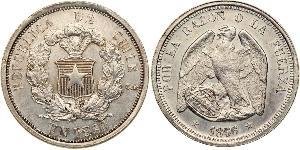 1 Peso Chile Silver 