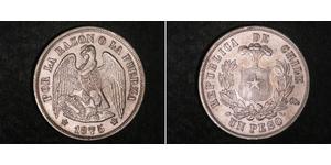 1 Peso Chile Silver 