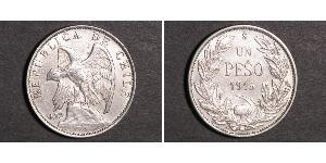 1 Peso Chile Silver 