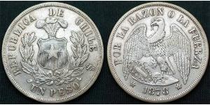 1 Peso Chile Silver 