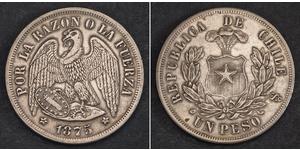 1 Peso Chile Silver 
