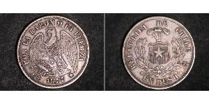 1 Peso Chile Silver 