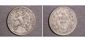 1 Peso Chile Silver 