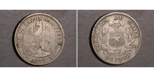 1 Peso Chile Silver 