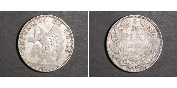 1 Peso Chile Silver 