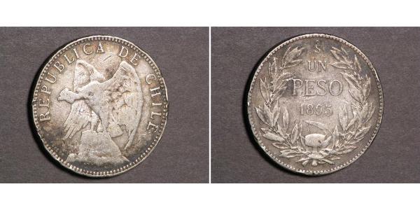 1 Peso Chile Silver 
