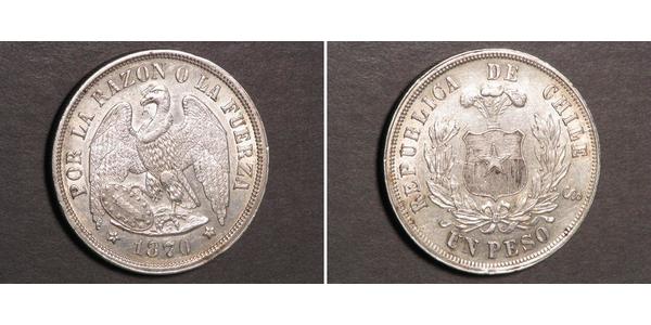 1 Peso Chile Silver 