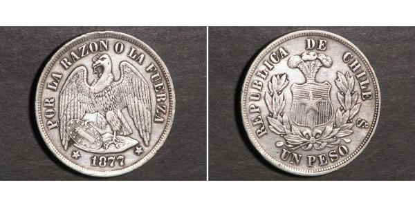 1 Peso Chile Silver 