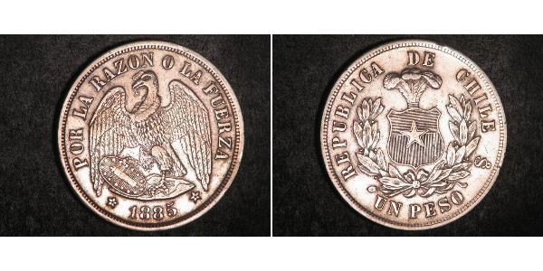 1 Peso Chile Silver 