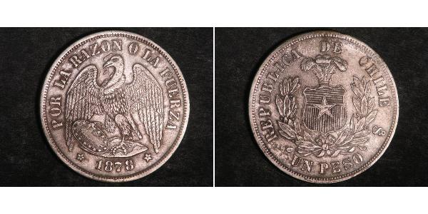 1 Peso Chile Silver 