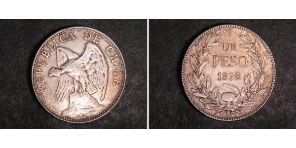 1 Peso Chile Silver 