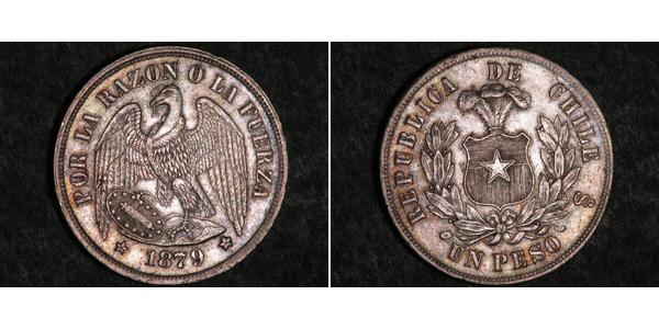 1 Peso Chile Silver 