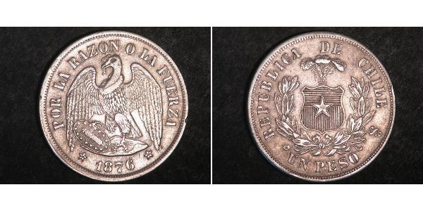 1 Peso Chile Silver 