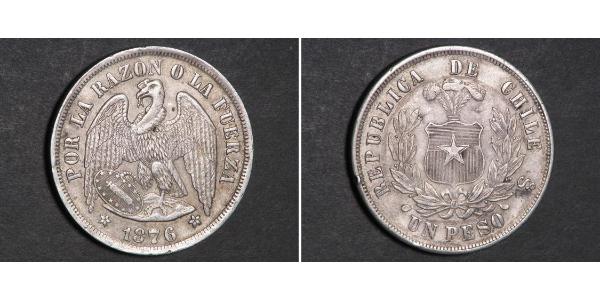 1 Peso Chile Silver 