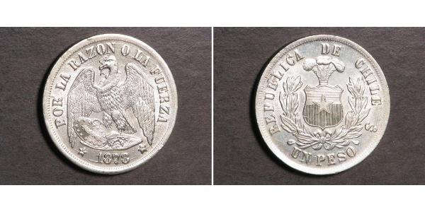 1 Peso Chile Silver 