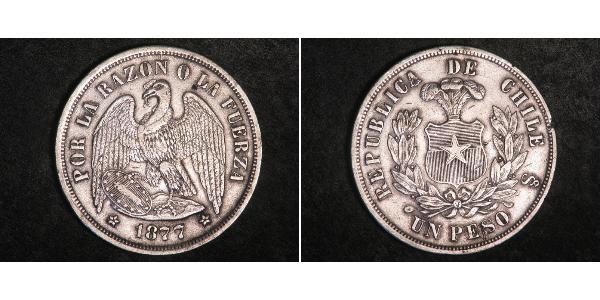 1 Peso Chile Silver 