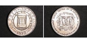 1 Peso Dominican Republic Silver 