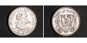 1 Peso Dominican Republic Silver 