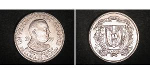 1 Peso Dominican Republic Silver 